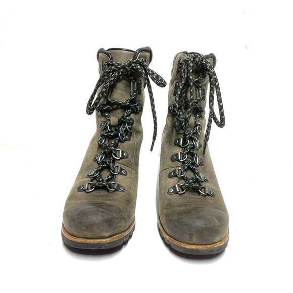 Sorel Women Conquest Wedge Mid Calf Boot Size 9 K128 - Picture 3 of 9
